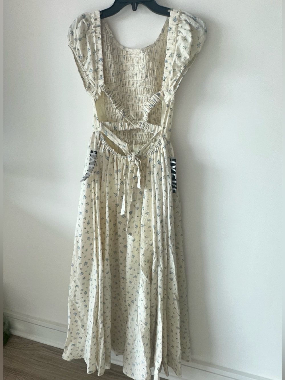 HYFVE Cream Dress with Blue Floral Print - Picture 5 of 12